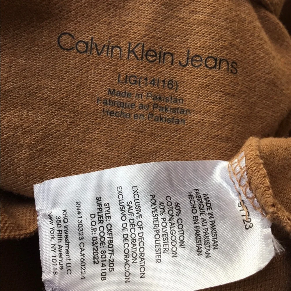 CALVIN KLEIN JEANS Boys size 14/16 POLO SHIRT